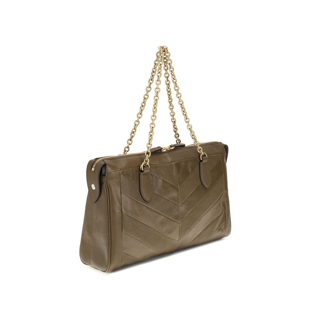 Brown Lamb Ovis Aries Aries Shoulder Bag