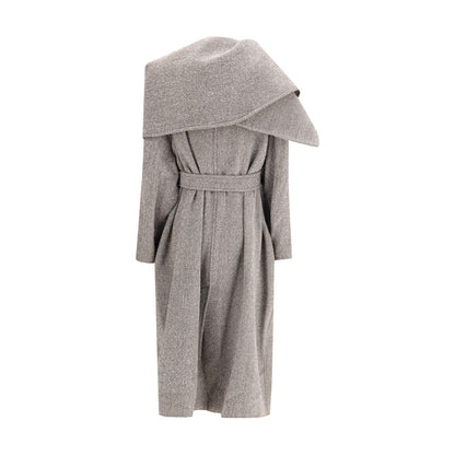 Brown Fleece Wool Coat