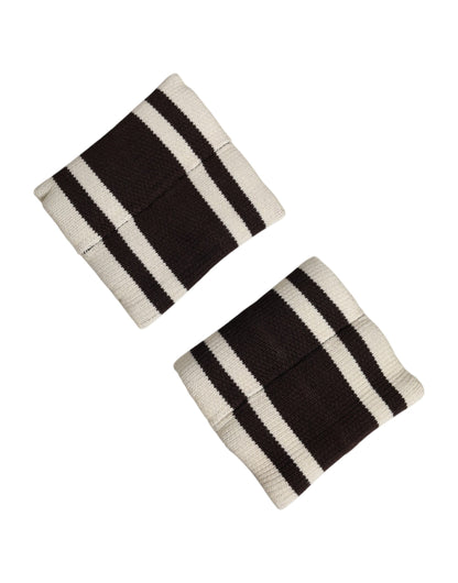 Black White DG Logo Cotton 1 Pair  Wristband