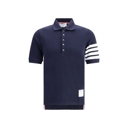 Blue Cotton Polo Shirt