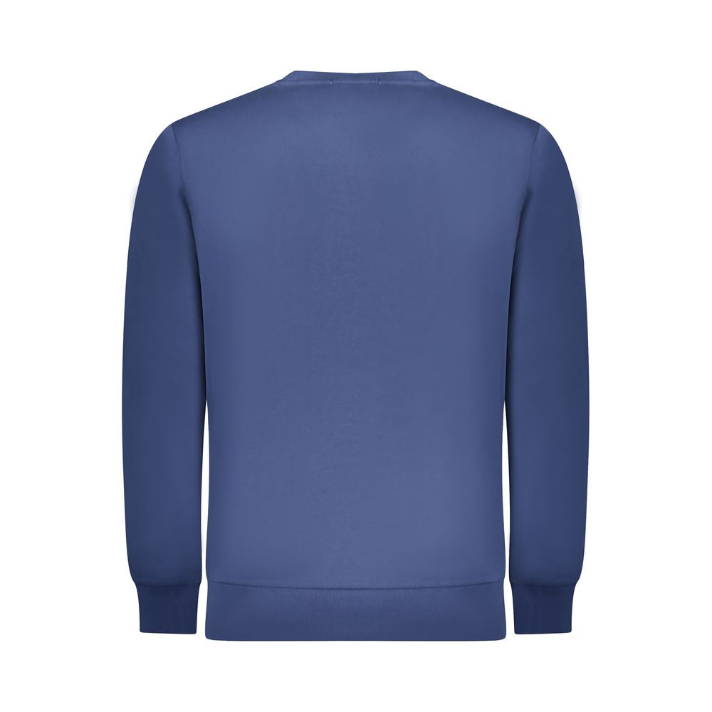Blue Cotton Men Sweater