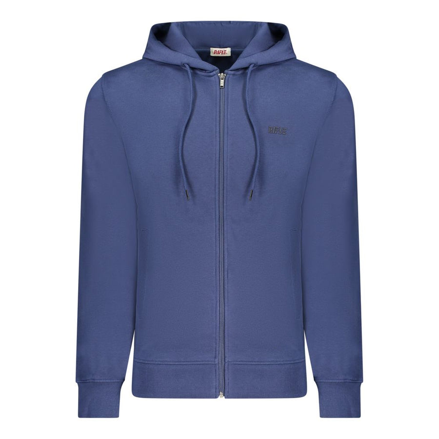 Blue Cotton Men Sweater