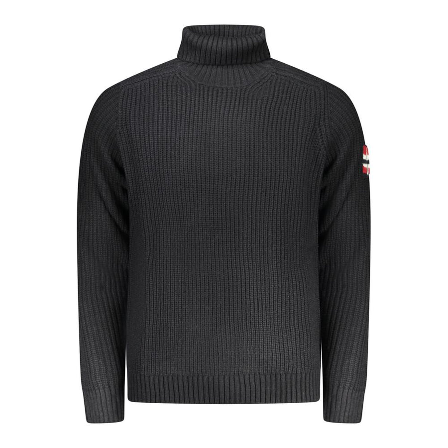 Blue Wool Men Sweater
