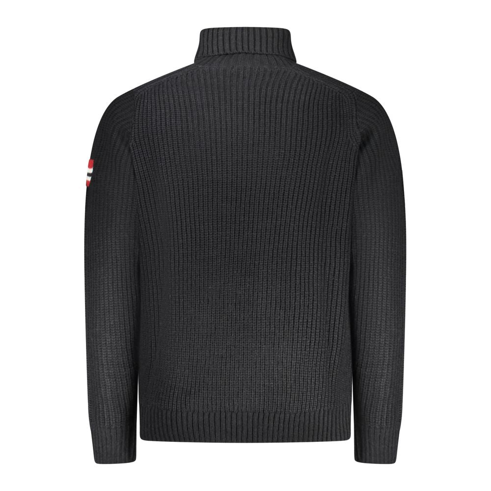 Blue Wool Men Sweater