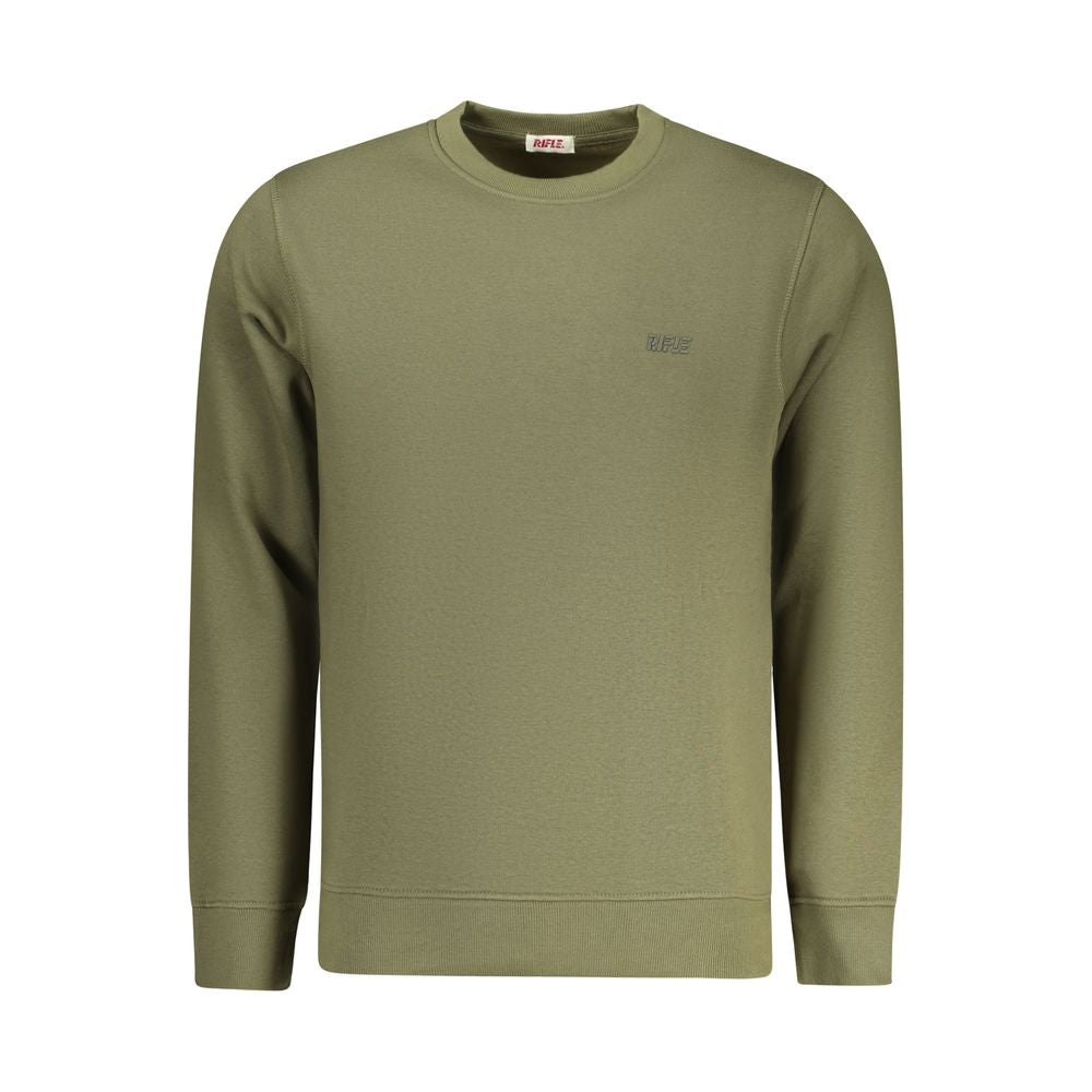 Green Cotton Men Sweater