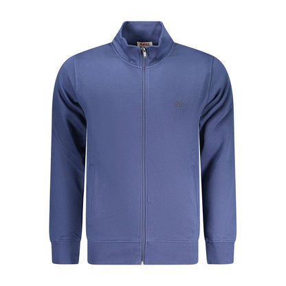 Blue Cotton Men Sweater