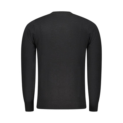 Black Wool Men Sweater