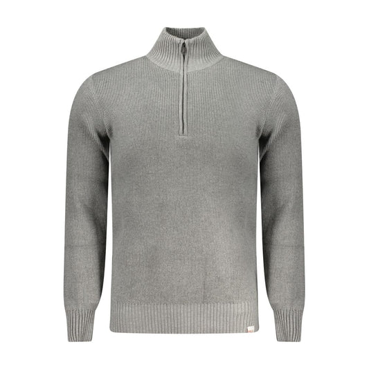 Gray Nylon Men Sweater