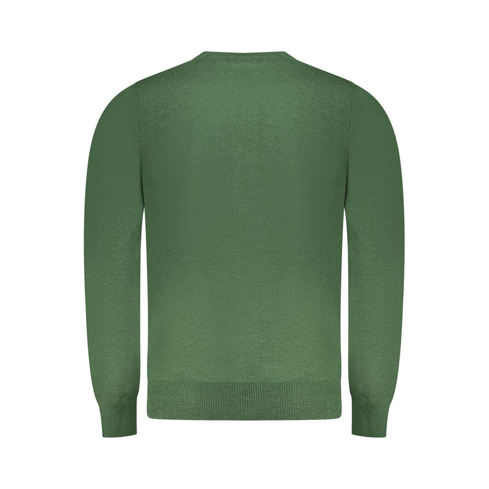 Green Wool Men Sweater
