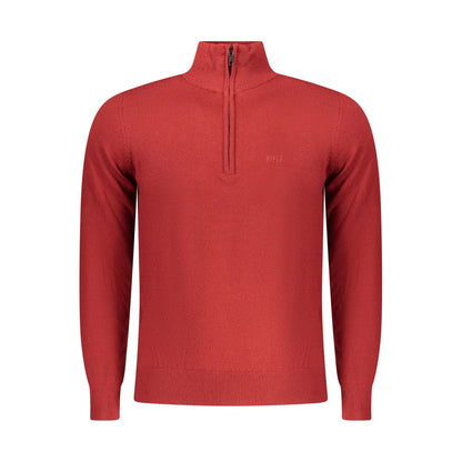 Red Wool Men Sweater