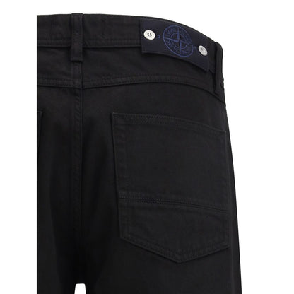 Black Cotton Jeans Denim