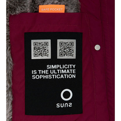 Red Polyester Jackets & Coat