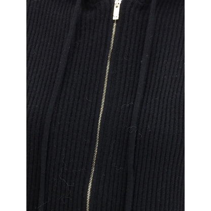 Black Wool Sleveless Jacket