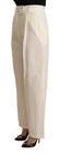 Off White Cotton High Waist Straight Women Trouser