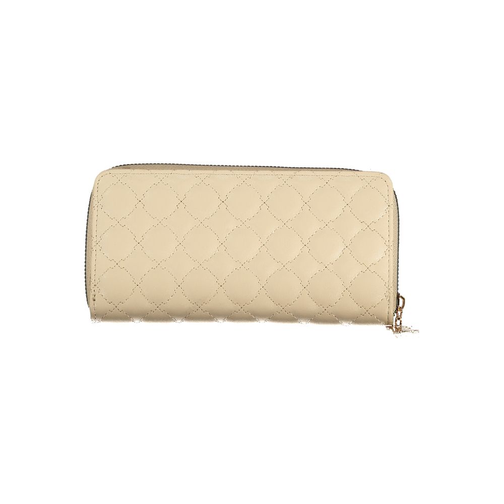 Beige Polyethylene Women Wallet