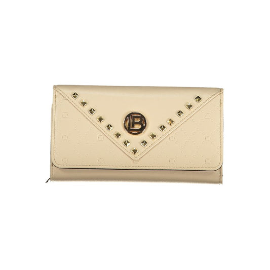Beige Polyethylene Women Wallet
