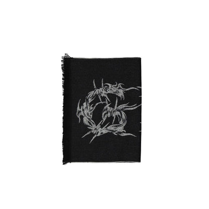 Black Virgin Wool Scarf