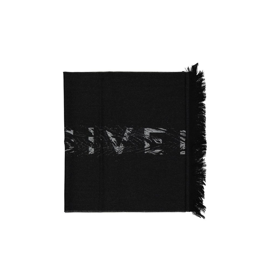Black Virgin Wool Scarf