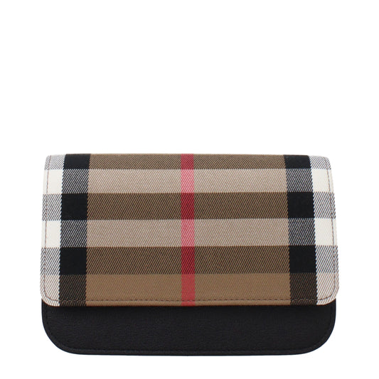 Beige Fabric Clutch Bag