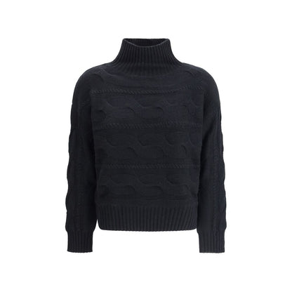 Black Wool Sweatshirt