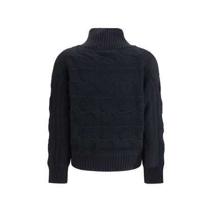 Black Wool Sweatshirt