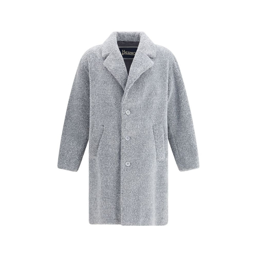 Gray Polyester Coat