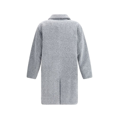 Gray Polyester Coat