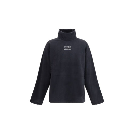 Black Polyester Sweatshirt