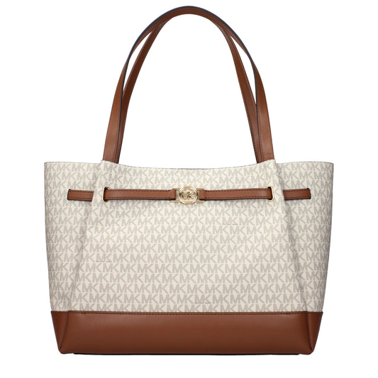 Beige Fabric Shoulder Bag