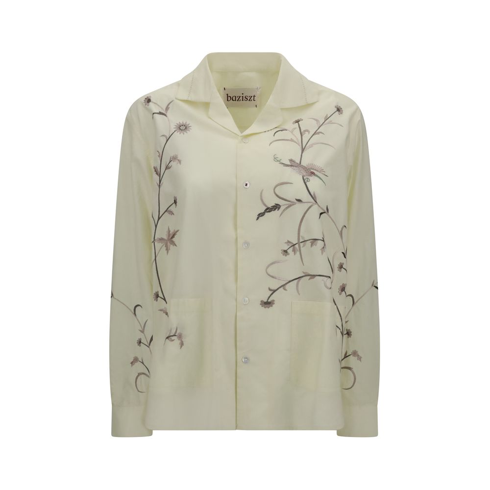 Yellow Cotton Pattern Shirt