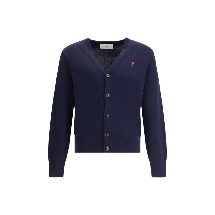 Blue Merino Wool Cardigan