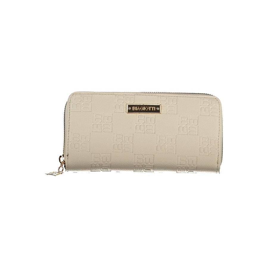 Beige Polyethylene Women Wallet