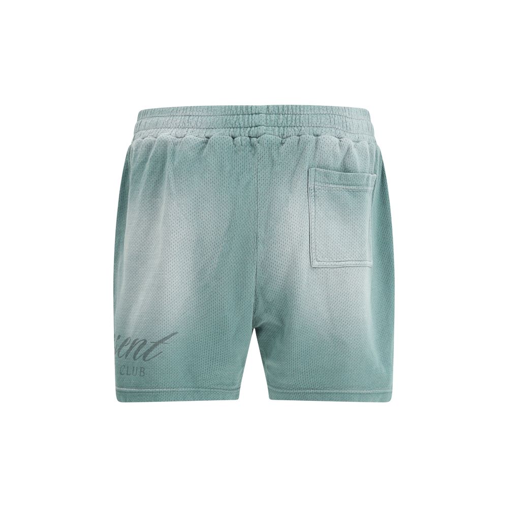 Green Cotton Bermuda Shorts