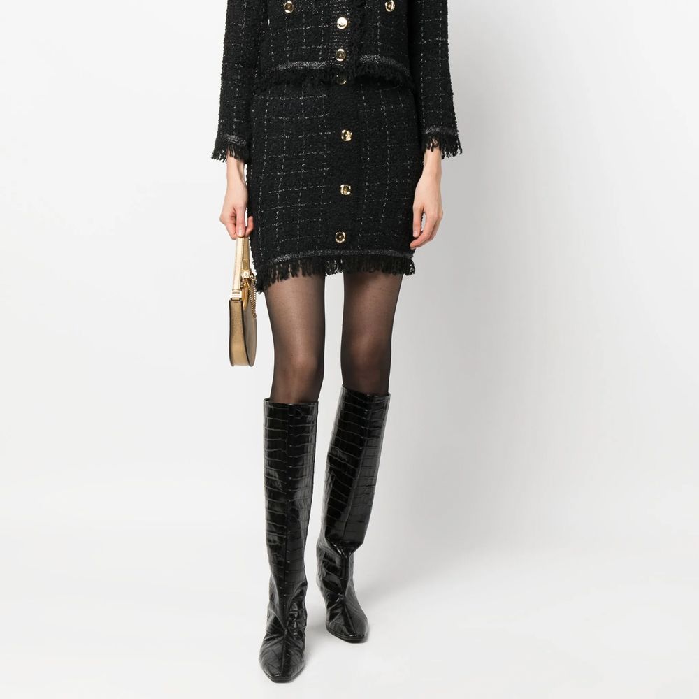 Black Polyester Skirt