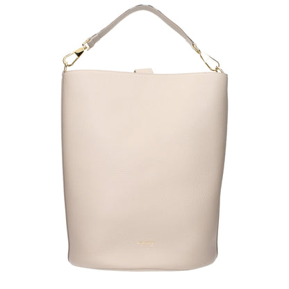 Beige Leather Handbag