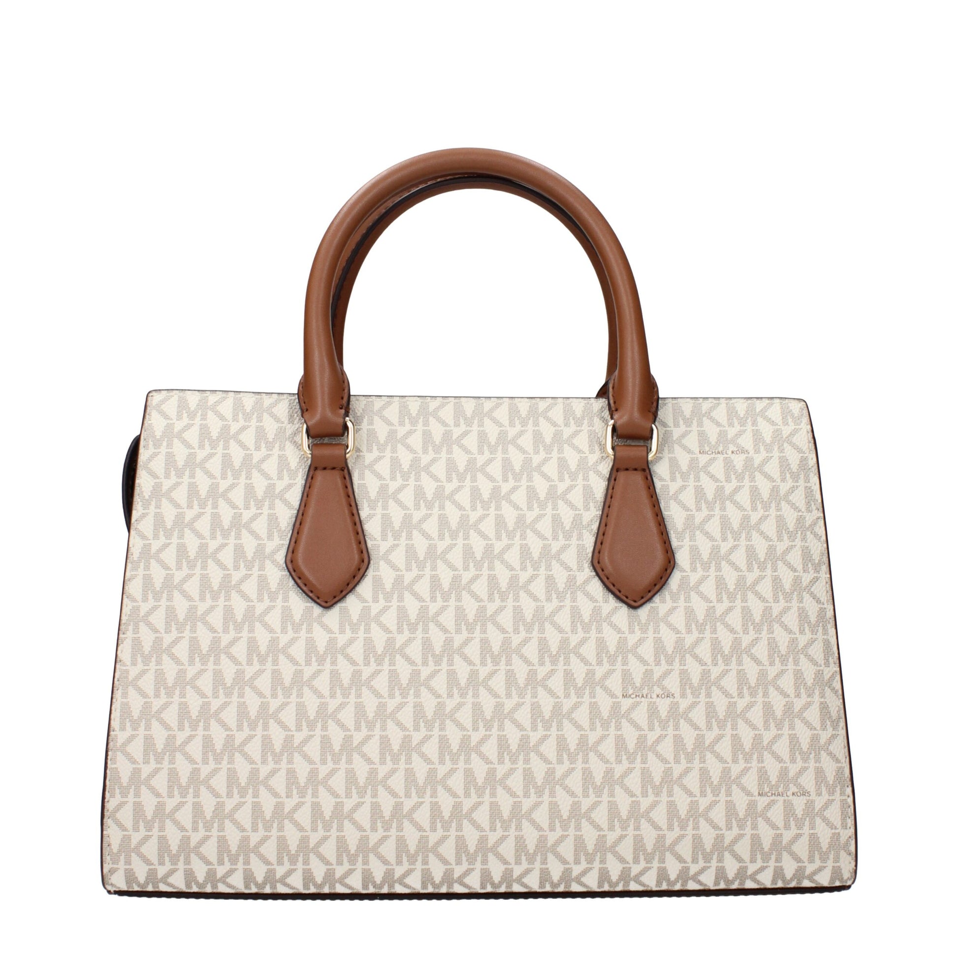 Beige Fabric Handbag