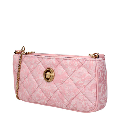 Pink Fabric Crossbody Bag