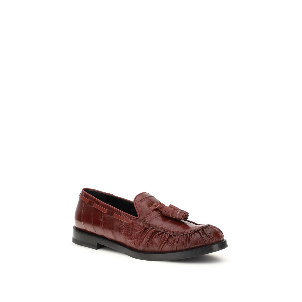 Bordeaux Rubber Slip-On Loafers