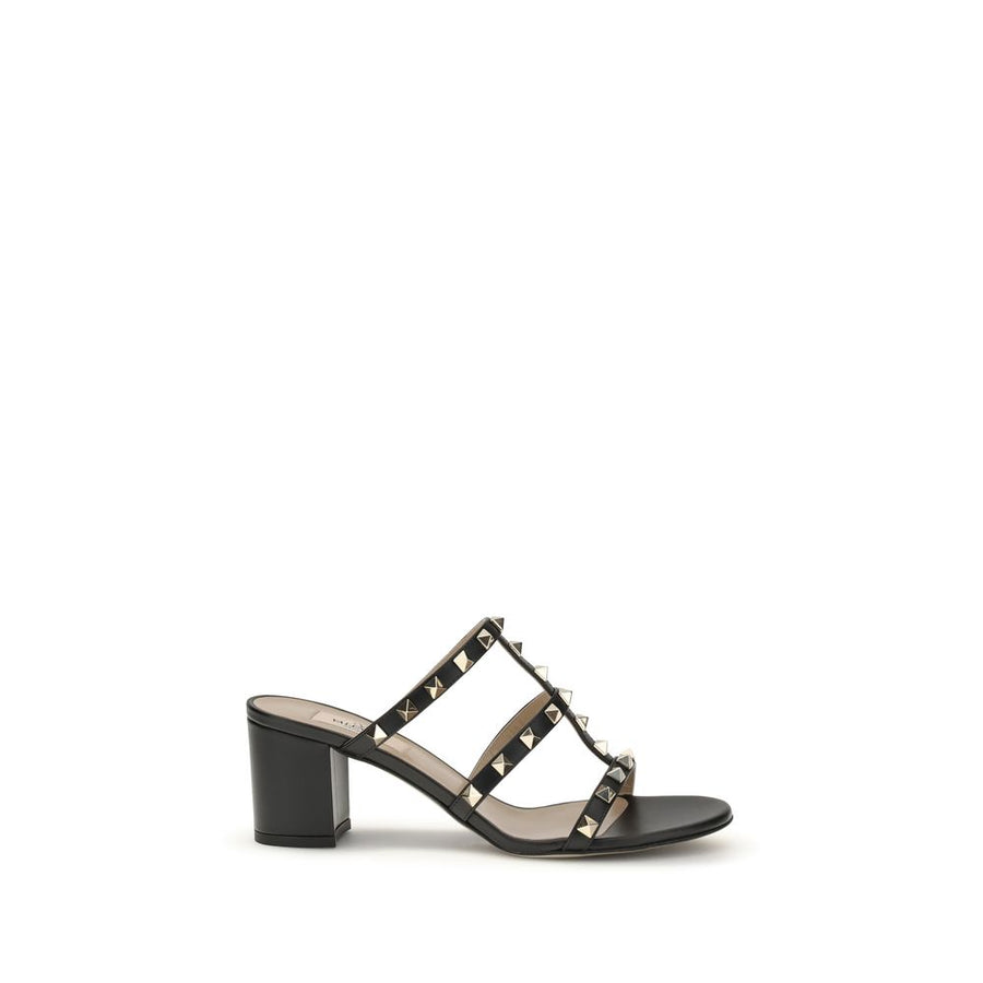 Black Calf Leather Bos Taurus Platform Sandals