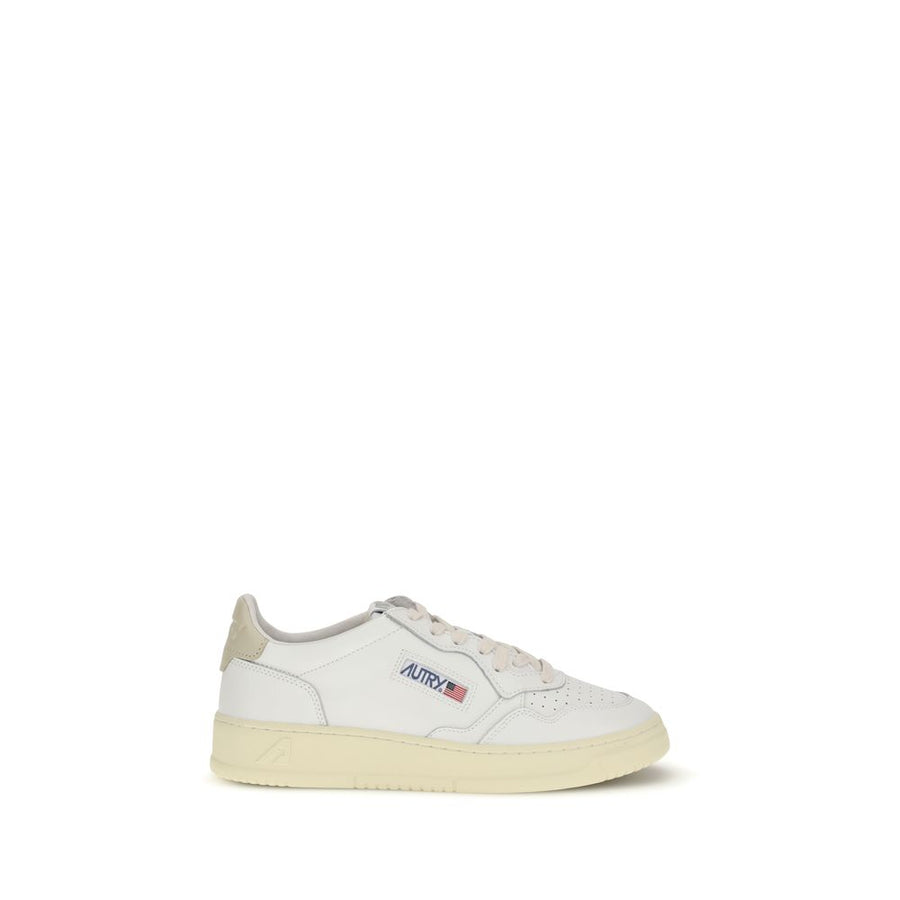 White Rubber Low Top Sneakers