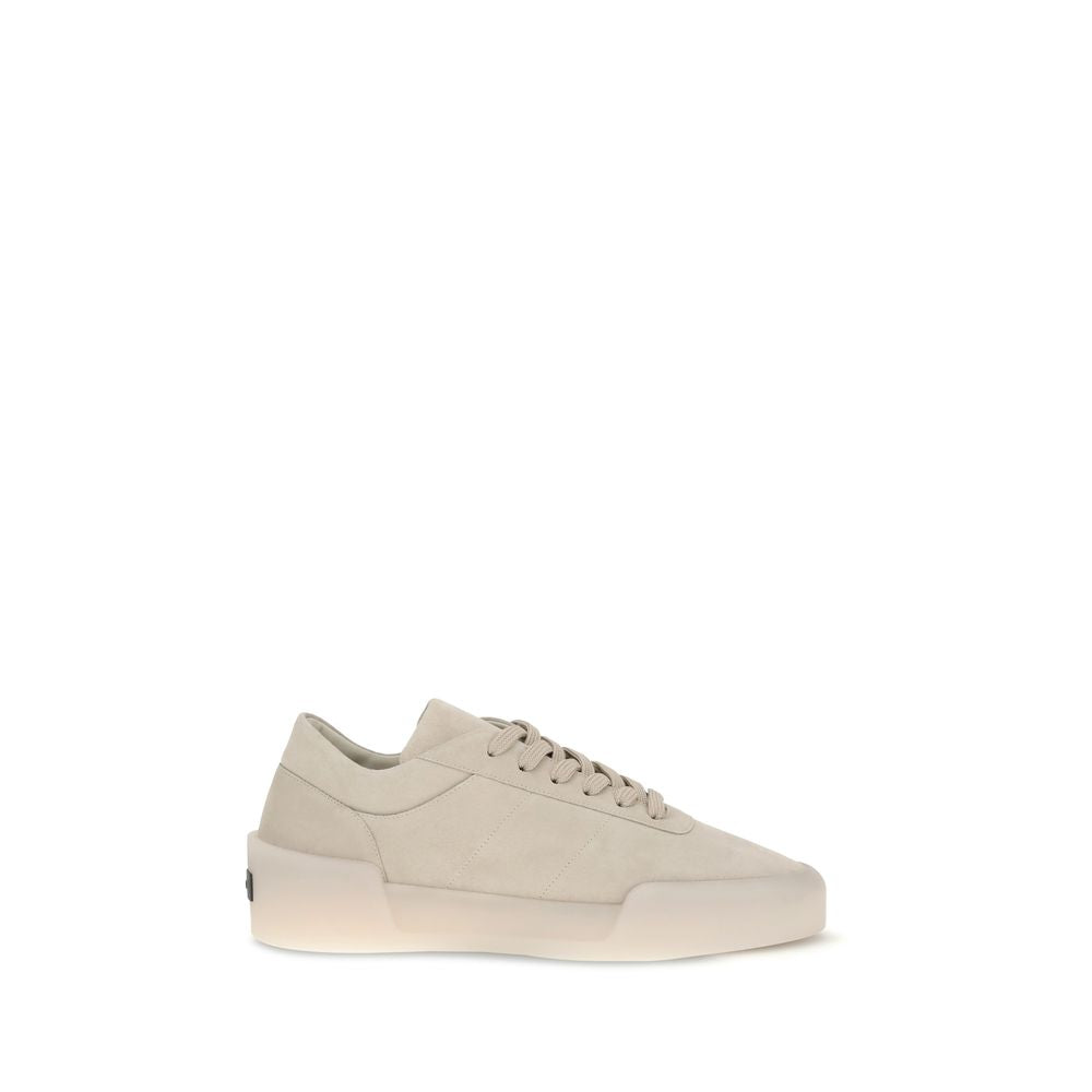 Beige Rubber Athletic Sneakers