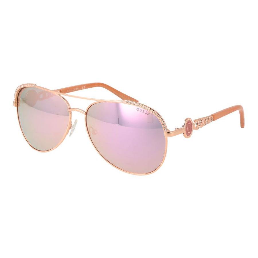 Rose Gold Metal Sunglasses