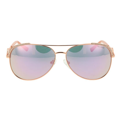 Rose Gold Metal Sunglasses