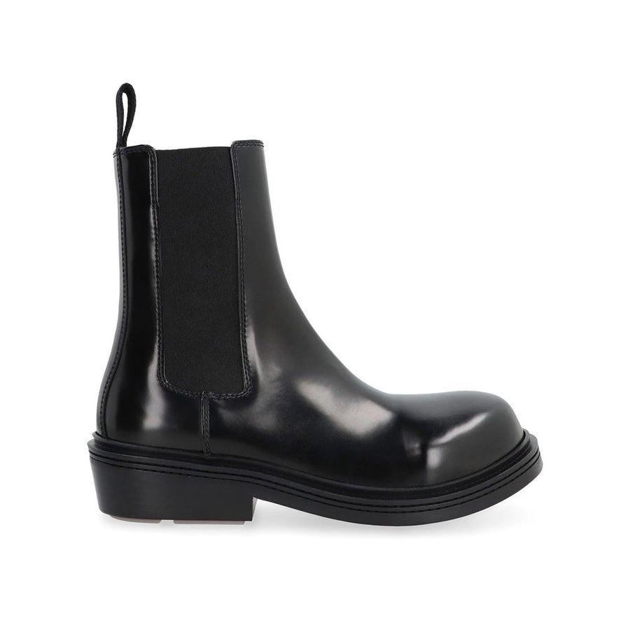 Black Calfskin Chelsea Boots