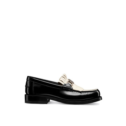 Black Calfskin Slip-On Loafers