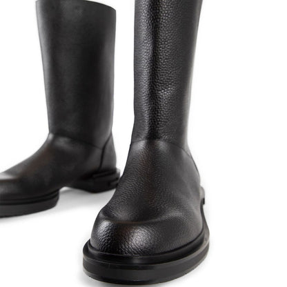 Black Calfskin Boots