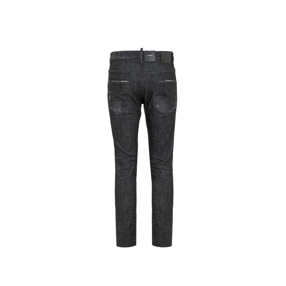Black Cotton Jeans Denim