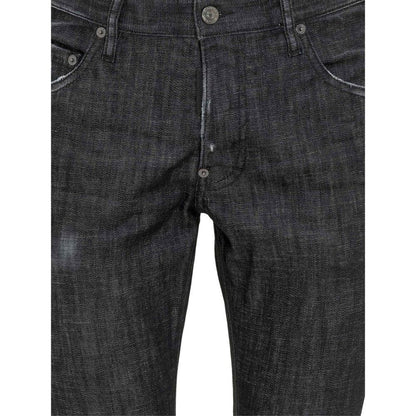 Black Cotton Jeans Denim