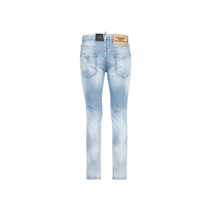 Blue Cotton Slim Fit Jeans