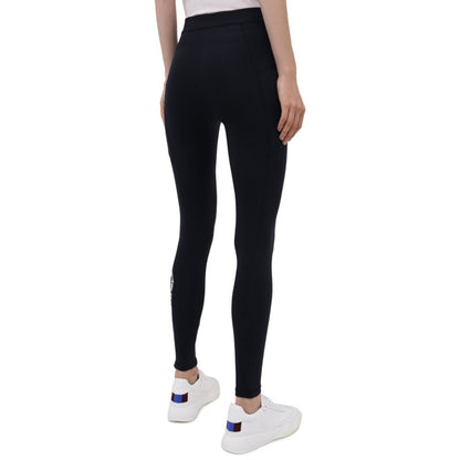 Blue Polyamide Leggings